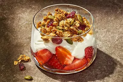 Greek Yogurt with Berries Parfait 