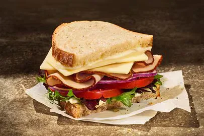 Half Turkey & Cheddar Sandwich