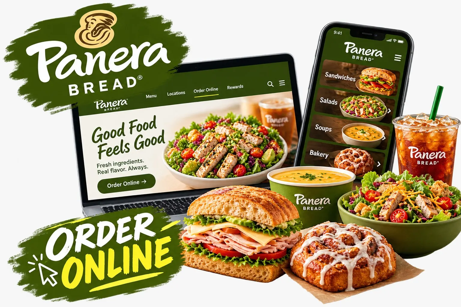 How to Order Panera Bread Menu by Website